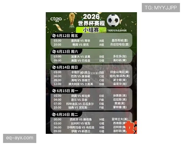 2026世界杯赛程优势能否帮助出线